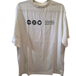 Active After Coffee Eyes Heart Mind Open Mindful T-Shirt White Unisex M, XL, XXL